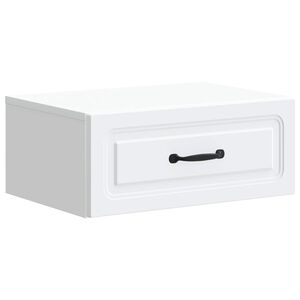 vidaXL Seinale kinnitatav &ouml;&ouml;tis Valge 49 x 34,5 x 20 cm Tehispuit