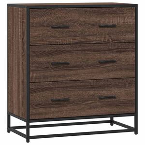 vidaXL puhvetkapp pruun tamm 68x35x76 cm Engineered Wood and Metal