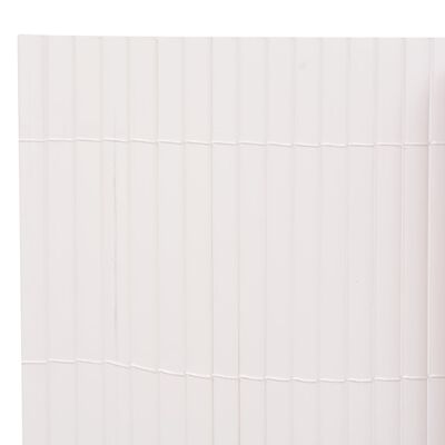 vidaXL kahepoolne piirdeaed 110 x 500 cm, valge