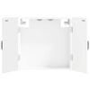 vidaXL Dartboardi kapp HOORN Valge 52,5 x 10,5 x 53,5 cm Tehispuit