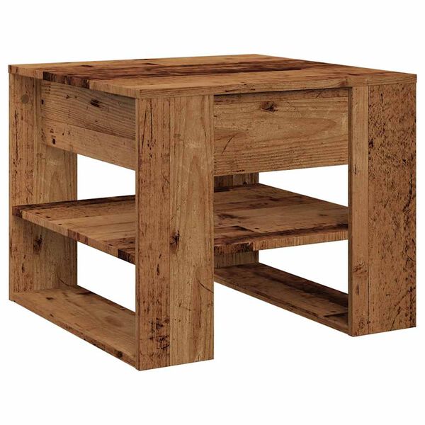 vidaXL diivanilaud Old Wood 55,5x55x45 cm Engineered Wood