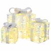 vidaXL Kingitus 3 tk 20 x 20 x 20 cm PET 150 LED-tuld