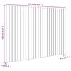 vidaXL seinale kinnitatav voodipeats, meepruun,159,5x3x110cm m&auml;nnipuit