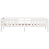 vidaXL voodiraam ilma madratsita, valge, 90 x 200 cm, männipuit