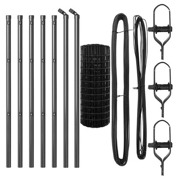 vidaXL Aed koos postiga Hall 0,4 x 10 m Terased ja PVC