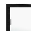 vidaXL LED vannitoa peegel peegliga Must tamm 100 x 8,5 x 37 cm Klaas