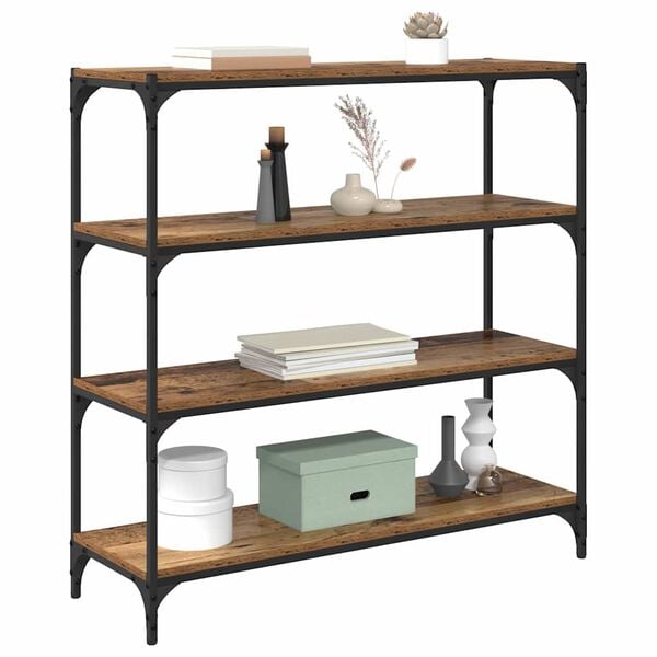 vidaXL Raamaturiiul Vana puit 100 x 33 x 100 cm