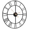 vidaXL seinakell, must, Ø50 cm, raud