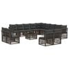 vidaXL Aia Diivanikomplekt 14 pcs Hall pol&uuml;rotang
