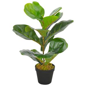 vidaXL kunsttaim l&uuml;&uuml;ra-viigipuu potiga, roheline, 45 cm