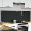 vidaXL K&ouml;gi Splashback 2 pcs Tumehall 80 x 50 cm karastatud klaas