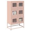 vidaXL Highboard Pink 68x39x123 cm Teras
