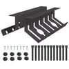 vidaXL Kabli haldamise tray laua all 2 tk Must 44 x 11,5 x 13,5 cm