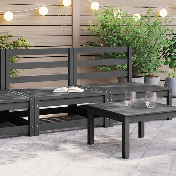 vidaXL aia keskmised diivanid, 2 tk, hall, m&auml;nnipuit