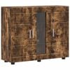 vidaXL Puidust kapp Suitsetatud tamm 88,5 x 30,5 x 73 cm Tehispuit