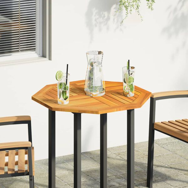 vidaXL lauaplaat, 70x70x2 cm, kaheksanurkne, akaatsiapuit