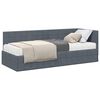 vidaXL Nurgavoodi raam koos madratsiga peaga 2 pcs Hall Samet