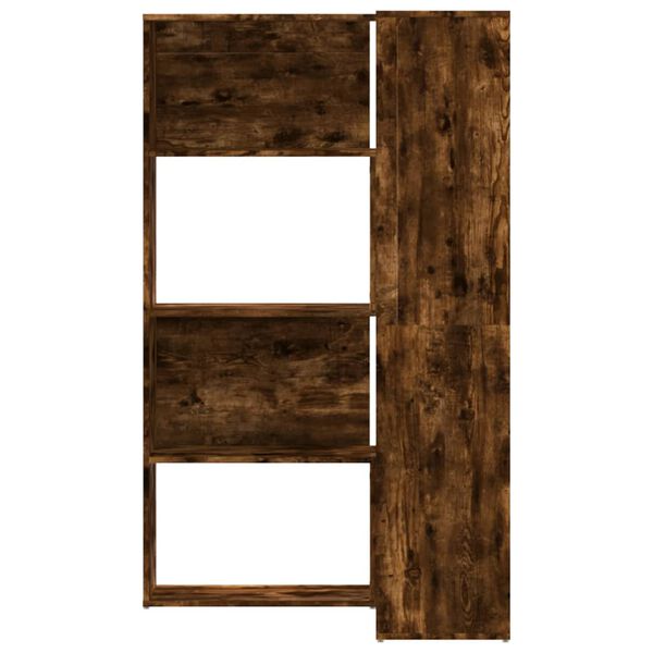 vidaXL 4-korruseline raamaturiiul tamm 85x85x140 cm tehispuit