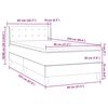 vidaXL Box Vedruvoodi madratsiga Tumeroheline 80x220 cm samet