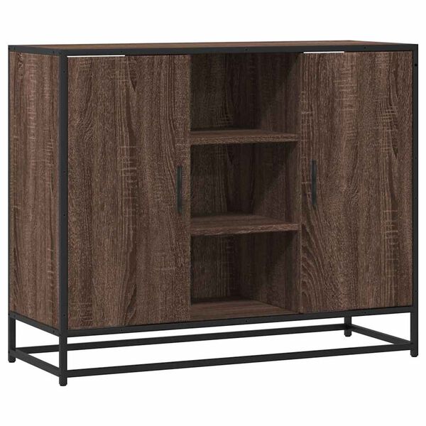 vidaXL puhvetkapp pruun tamm 92x35x76 cm Engineered Wood