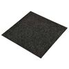 vidaXL Vaip 20 pcs Must 50 x 50 cm Bituumen