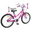 vidaXL Laste Bike 18 Tolli 5-7 aastastele Tumepink
