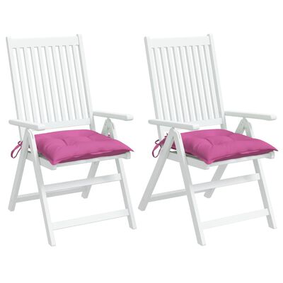 vidaXL tooli istmepadjad 2 tk, roosa, 40 x 40 x 7 cm kangas