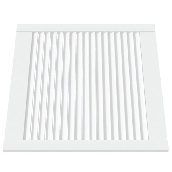 vidaXL kapiuksed, võrega disain valge 61,5x59,4 cm männipuit