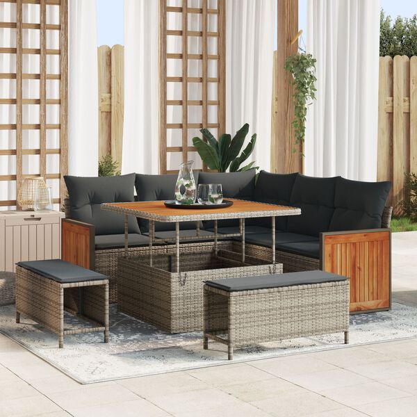 vidaXL Aia Diivanikomplekt padjaga 8 pcs Hall