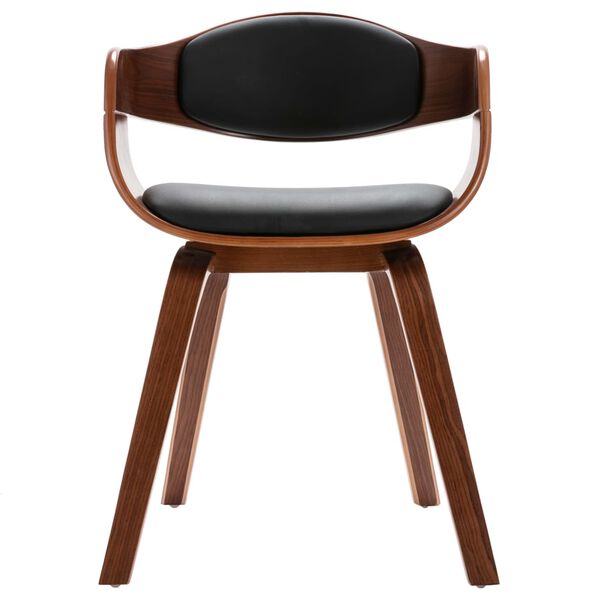 vidaXL söögitoolid 2 tk, painutatud puit ja kunstnahk