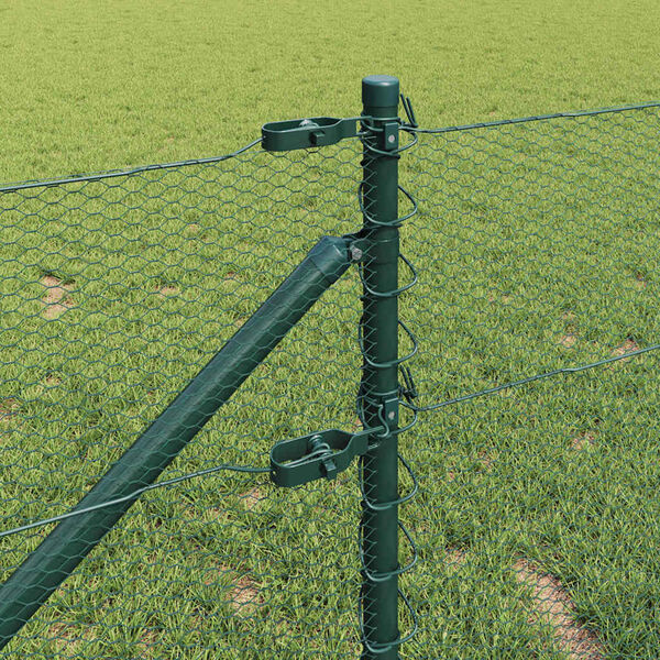 vidaXL Aiapost Roheline 25 x 0,6 m (13 mm v&otilde;rk) Terased ja PVC