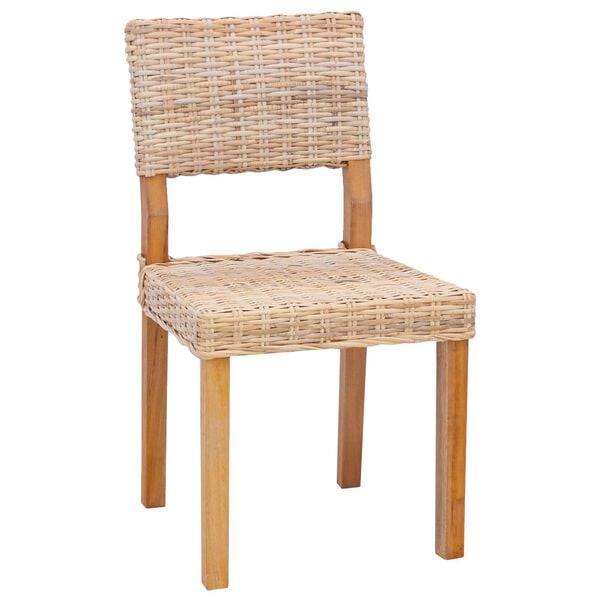 vidaXL 2 pcs Neutraalne 45 x 55 x 84 cm Kubu rattan