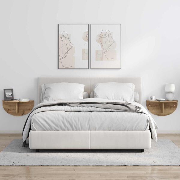 vidaXL Seinariiul 2 pcs K&auml;sit&ouml;&ouml;puu 48 x 24 x 24 cm Tehispuit