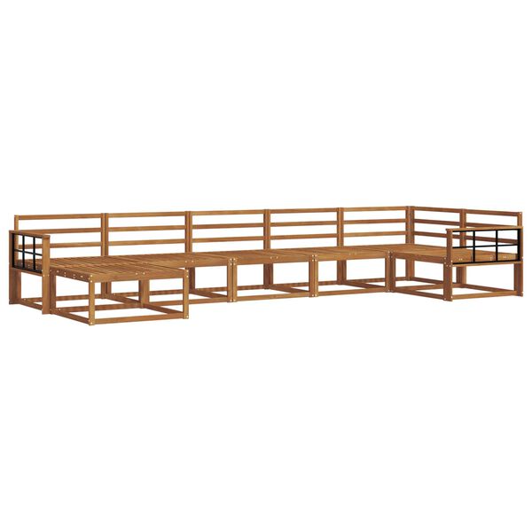 vidaXL V&auml;li diivanikomplekt 7 pcs Neutraalne Tugev akatsiapuu