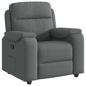 vidaXL reguleeritav tugitool, tumehall, kangas