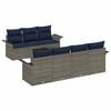 vidaXL Aia Diivanikomplekt padjaga 8 pcs Hall pol&uuml;rotang