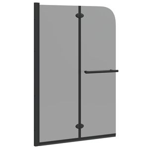 vidaXL Du&scaron;i Kest Must 95 x 140 cm ESG Klaas ja Alumiinium