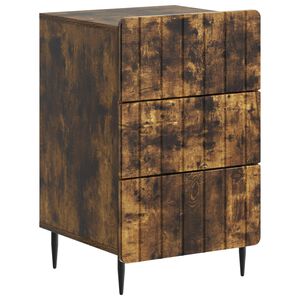 vidaXL &Ouml;&ouml;lambi kapp sahtliga Suitsutatud tamm 43x 41 x 68 cm Tehispuit