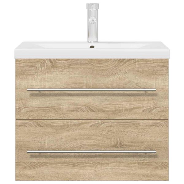 vidaXL 2-osaline vannitoa mööblikomplekt, Sonoma tamm, tehispuit