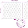 vidaXL Aiapost Hall 100 x 0,5 m (50 mm v&otilde;rk) Terased ja PVC