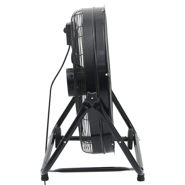 vidaXL trummelventilaator, 60 cm, 172,5 W, must