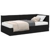 vidaXL Nurgavoodi raam koos madratsiga peaga 2 pcs Roheline Samet