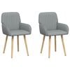 vidaXL S&ouml;&ouml;gitoa Toolid 2 pcs kangas Helehall 56,5 x 50 x 87,5 cm