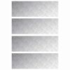 vidaXL Astme katte Ristk&uuml;lik 4 pcs H&otilde;bedane 90 x 30 cm Alumiinium