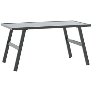 vidaXL aia kohvilaud, must, 90 x 45 x 35 cm, pulberv&auml;rvitud teras