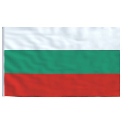 vidaXL Bulgaaria lipp ja lipumast, alumiinium, 6,2 m