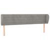 vidaXL voodipeats servadega, helehall, 183x23x78/88 cm, samet