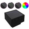 vidaXL Kohvilaud LED -ribatuledega Must tamm 40 x 40 x 30 cm Tehispuit