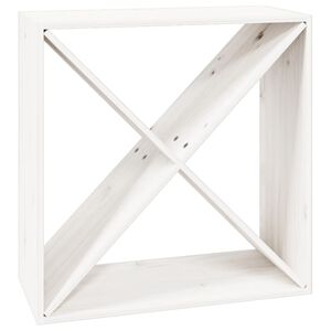 vidaXL veinikapp, valge, 62 x 25 x 62 cm, m&auml;nnipuit