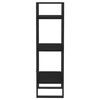 vidaXL 3-korruseline raamaturiiul, 40x30x105 cm, must, m&auml;nnipuit